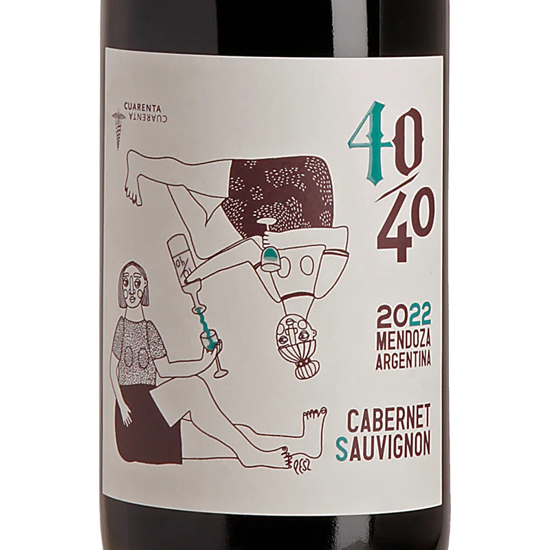 Vino 40/40 - Lucas Pfister Cabernet Sauvignon Mendoza 2022 Label