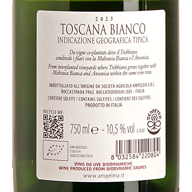 Ampeleia Bianco di Ampeleia Toscana Bianco IGT 2023 Back