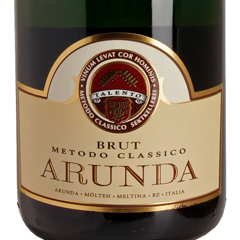 Arunda Sektkellerei Brut Metodo Classico Alto Adige DOP Label