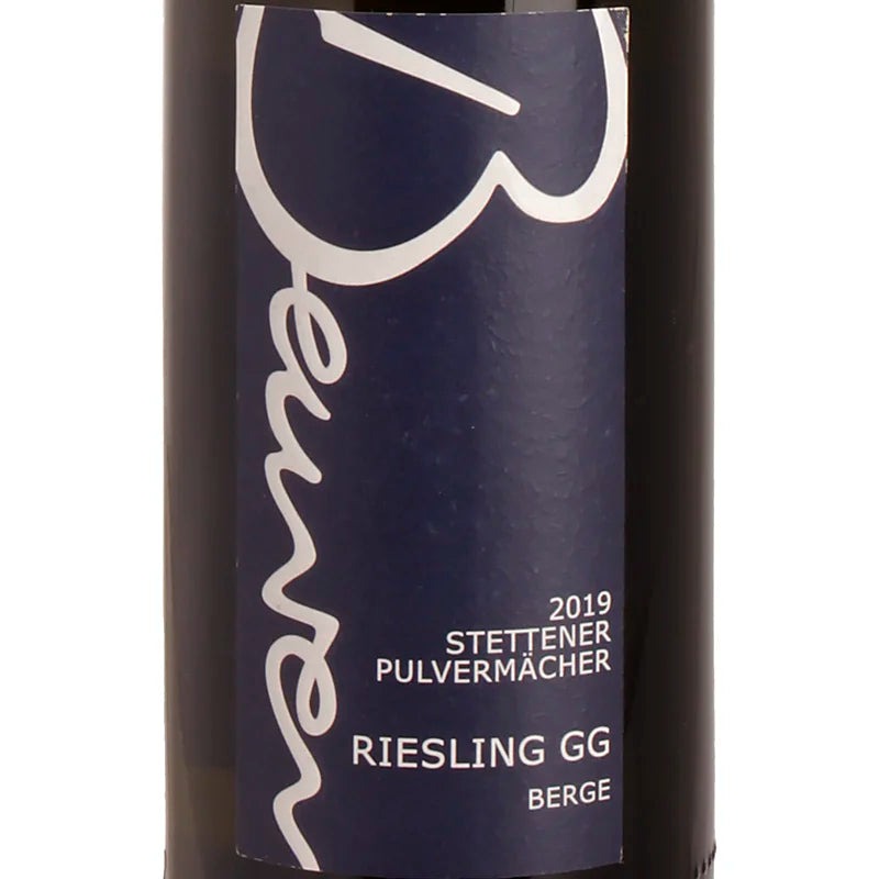 Beurer STETTENER PULVERMÄCHER BERGE Riesling VDP.GG 2019 Label