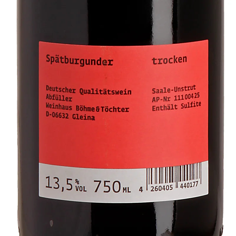 Böhme & Töchter Wahlverwandte Spätburgunder trocken 2023 Back
