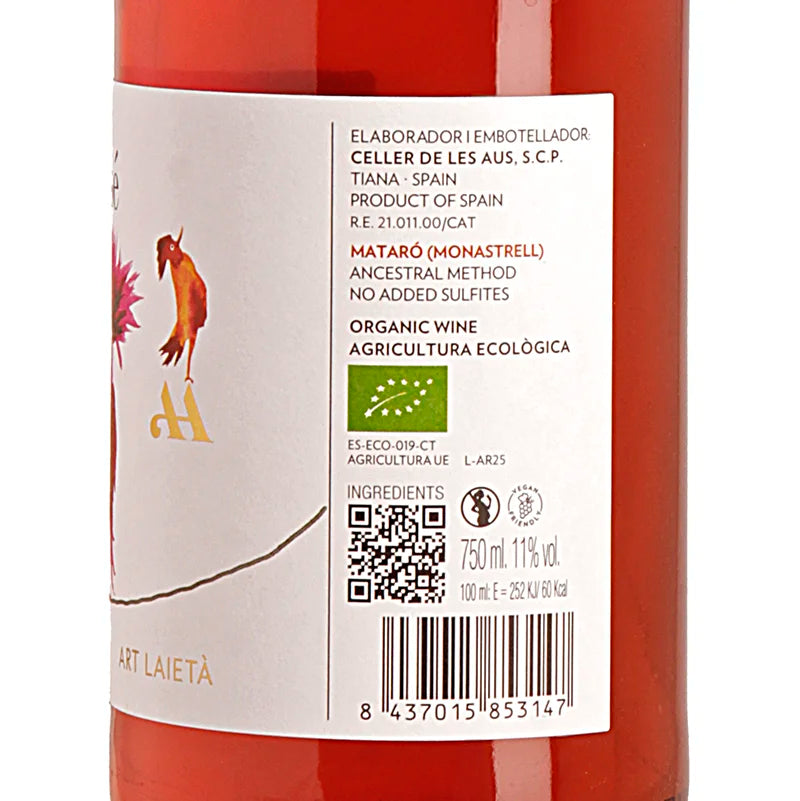 Celler de les Aus PUPUT Rosé Pét-Nat 2025 Back