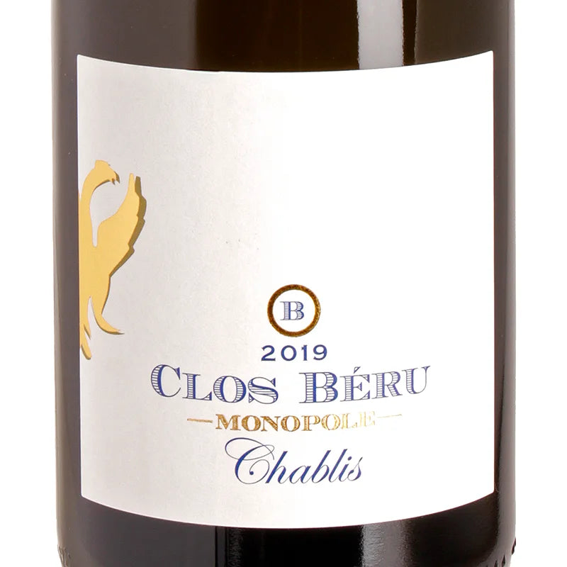 Château de Béru CLOS DE BÉRU MONOPOLE Chablis AOC 2019 Label