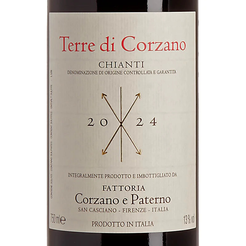 Corzano e Paterno Terre di Corzano Chianti DOCG 2024 Label
