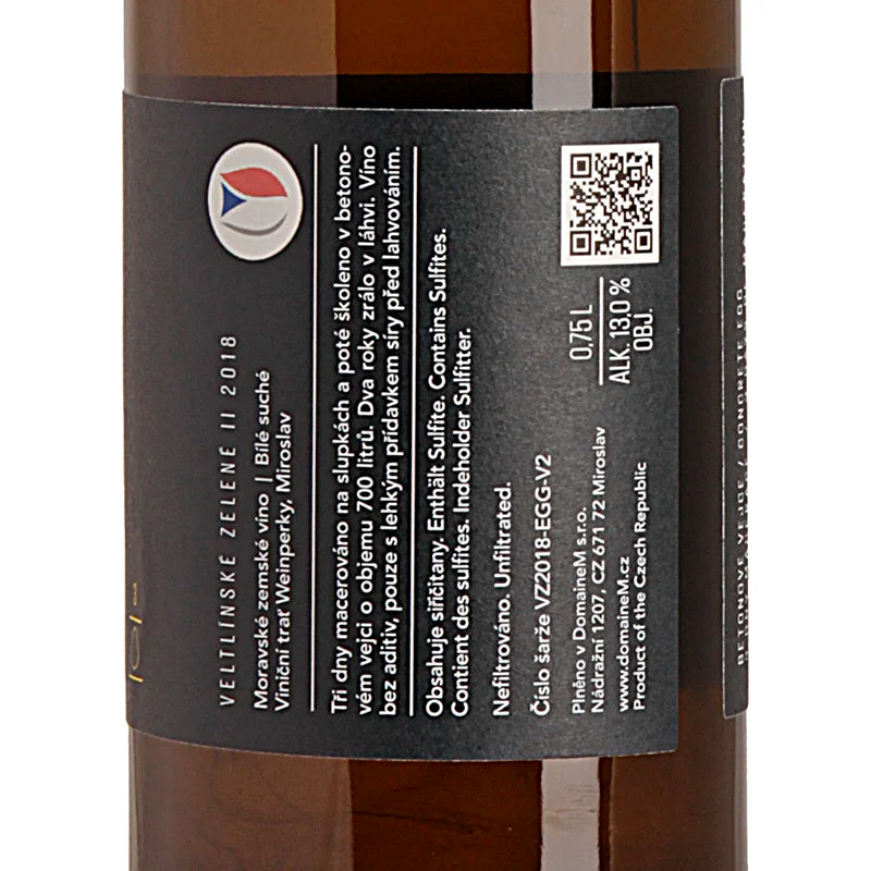 DomaineM - Roman Popp Grüner Veltliner II Betonei 2018 Back
