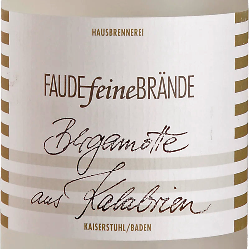 FAUDEfeineBRÄNDE Bergamotte aus Kalabrien Label