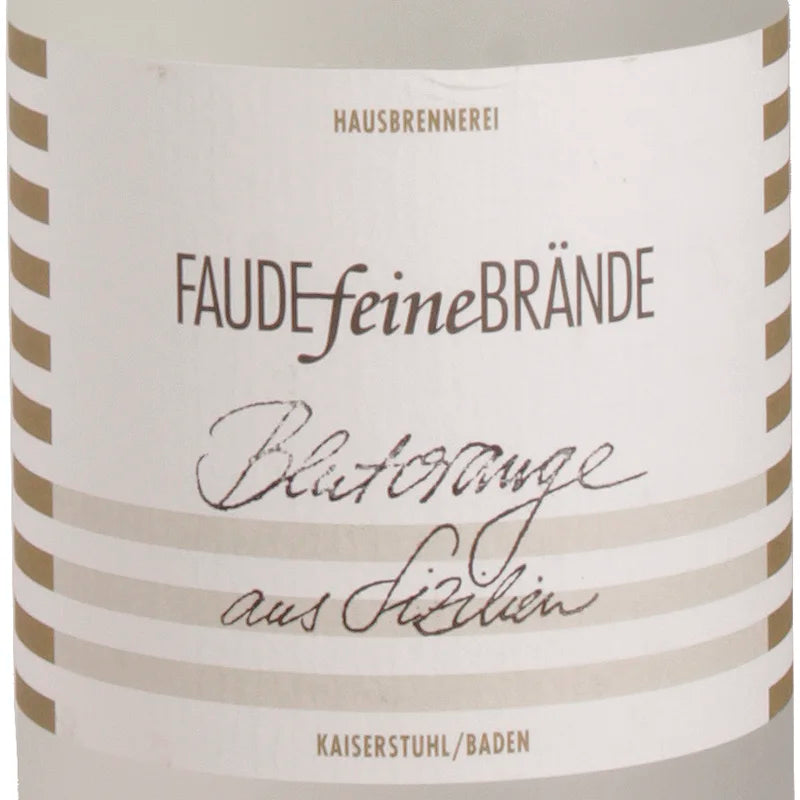 FAUDEfeineBRÄNDE TAROCCO CATANIA Blutorange aus Sizilien Label