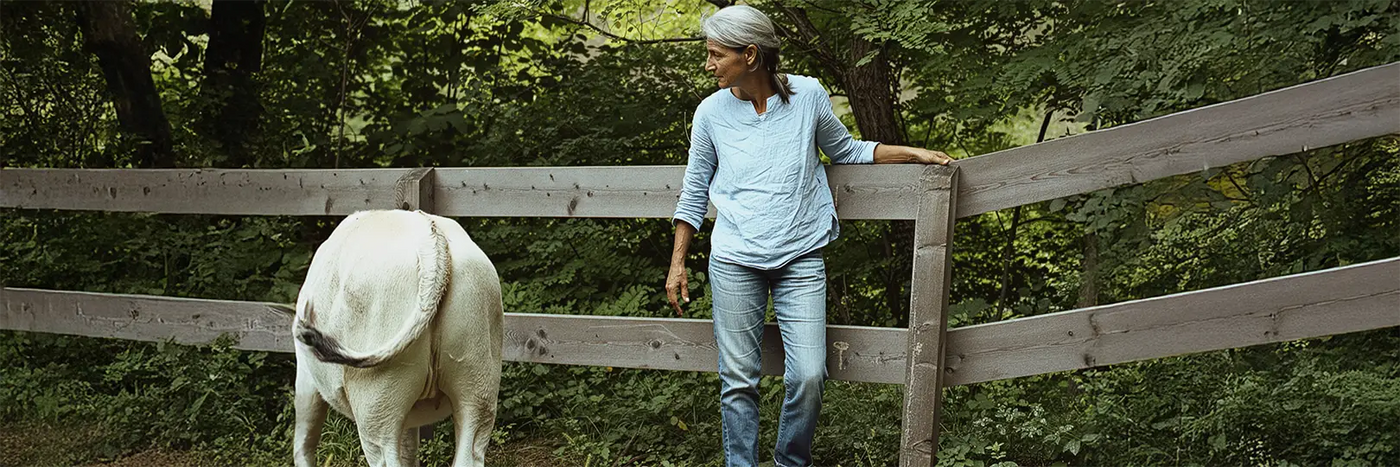 Foradori Elisabeta mit Kuh