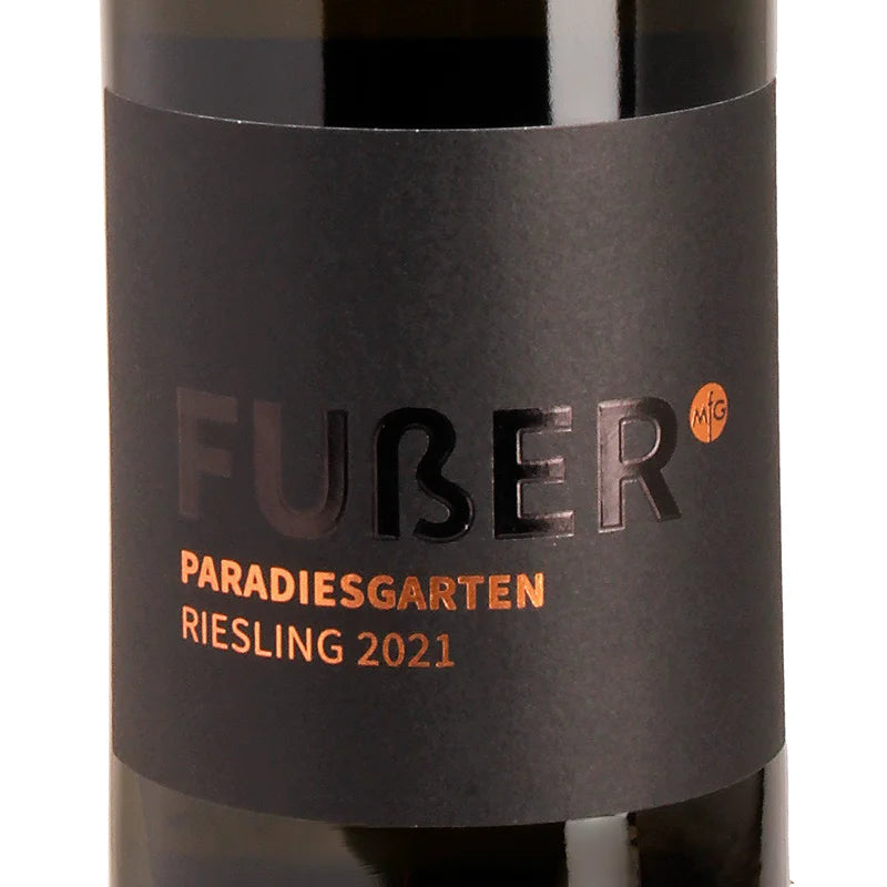 Weingut Fußer PARADIESGARTEN Riesling 2021 Label