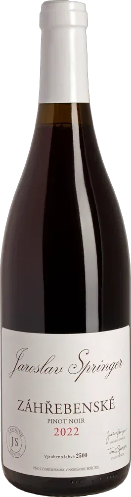 Jaroslav Springer Zahrebenske Pinot Noir 2022