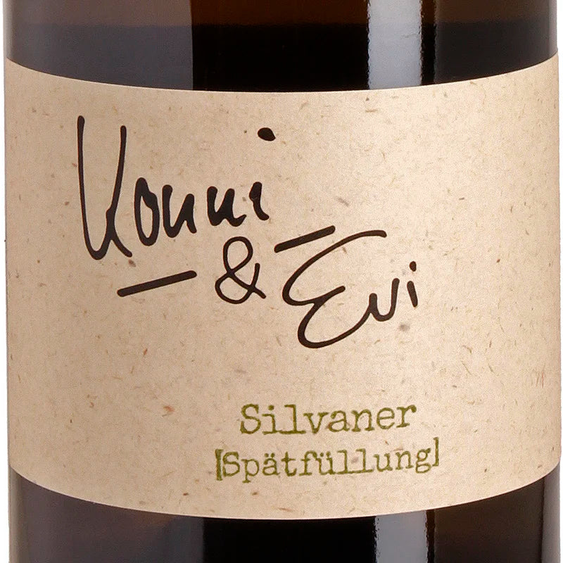 Konni & Evi Silvaner Spätfüllung 2021 label