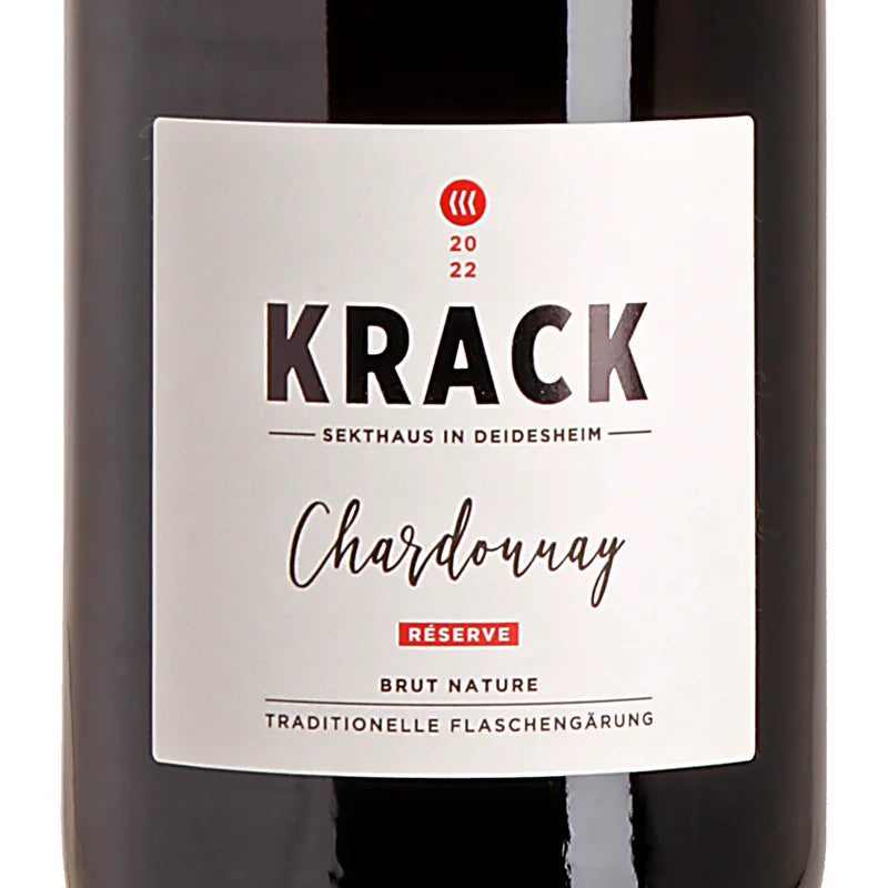 Krack Sekthaus Chardonnay Réserve Brut Nature 2022 Label