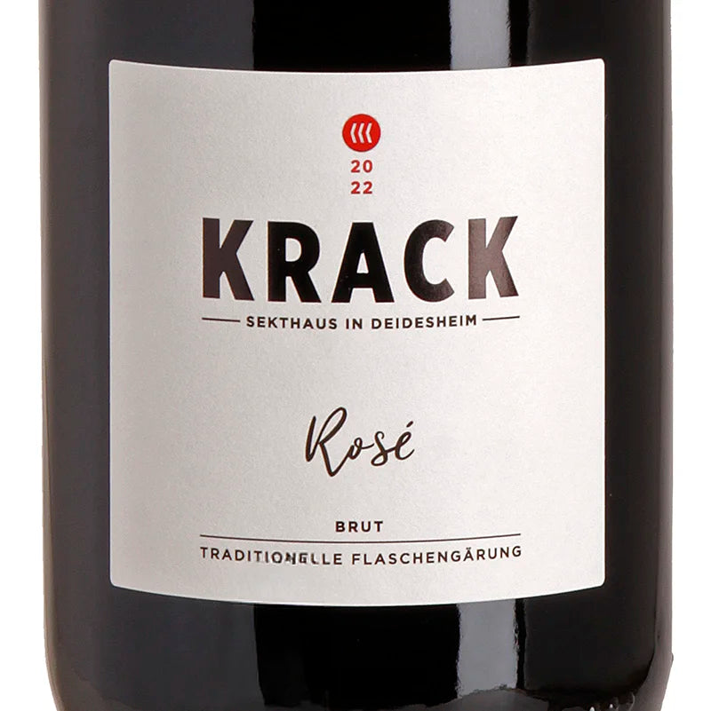 Krack Sekthaus Rosé Brut 2022 Label