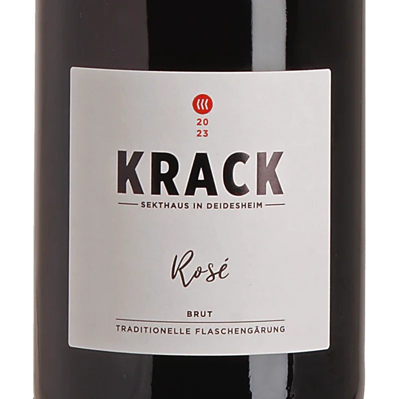 Krack Sekthaus Rosé Brut 2023 Label