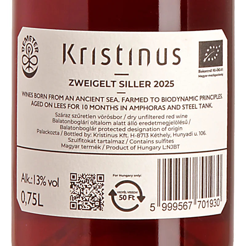 Kristinus Zweigelt Siller 2025 Back