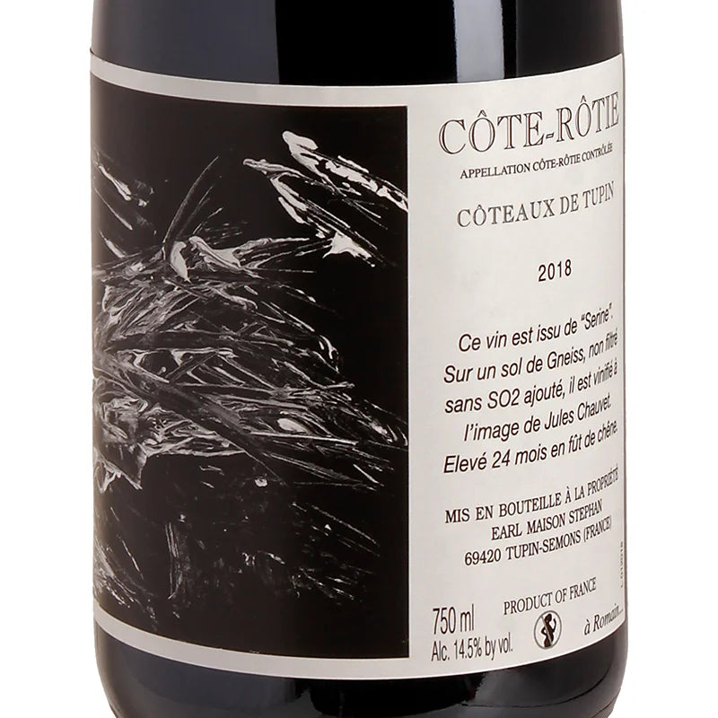 Maison Stephan Côteaux de Tupin Côte Rôtie AOC 2018 Label