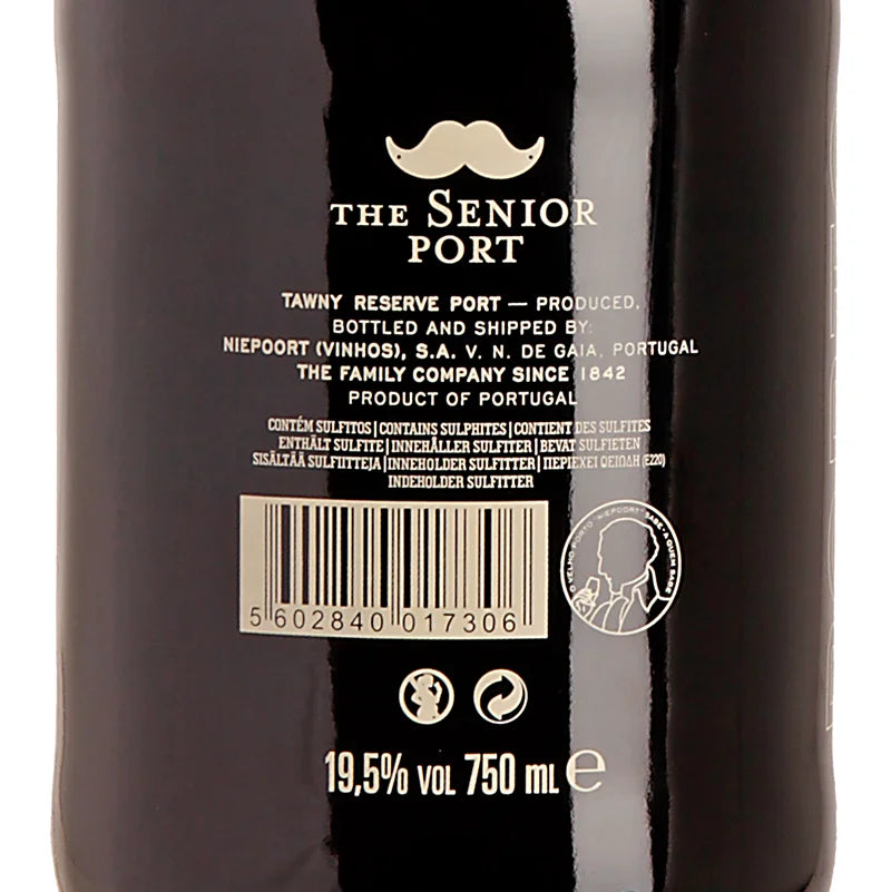 Niepoort The Senior Tawny DOC Vinho do Porto Back