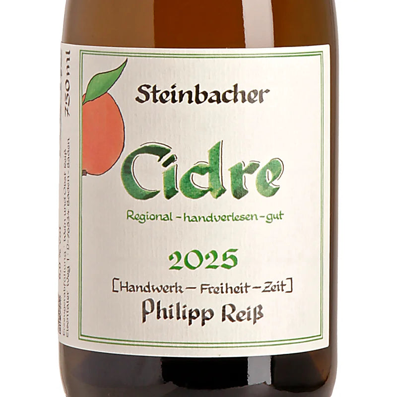 Philipp Reiß Steinbacher Apfel Cidre 2025 Label