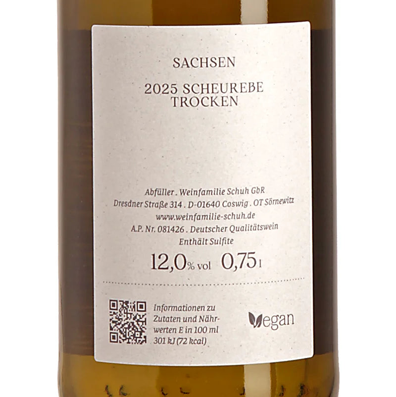 Weingut Schuh Scheurebe trocken 2025 Back