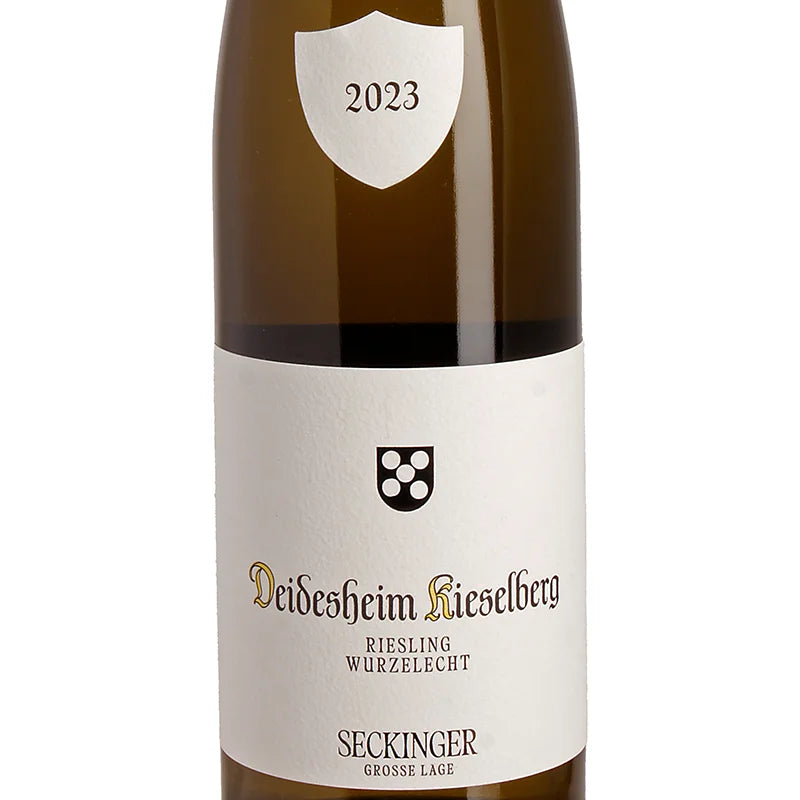 Seckinger DEIDESHEIM KIESELBERG Riesling wurzelecht trocken 2023 label
