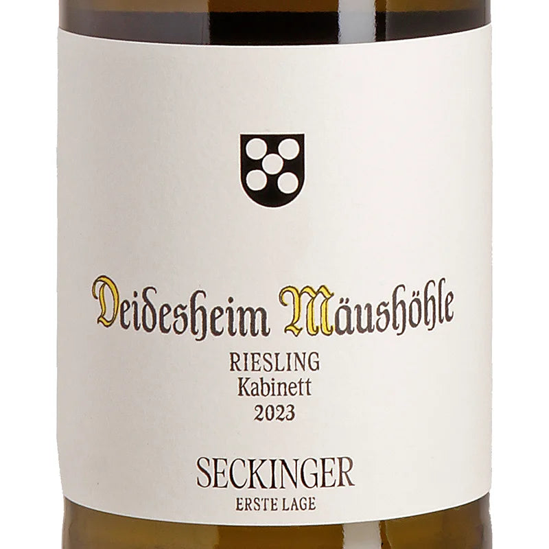 Seckinger DEIDESHEIM MÄUSHÖHLE Riesling Kabinett 2023 label