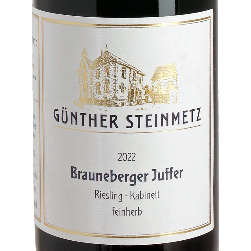 Günther Steinmetz BRAUNEBERGER JUFFER Riesling Kabinett feinherb 2022 label