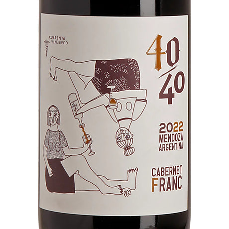 Vino 40/40 - Lucas Pfister Cabernet Franc Mendoza 2022 Label