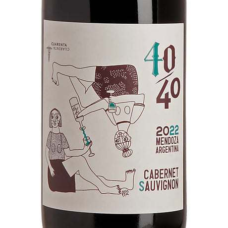 Vino 40/40 - Lucas Pfister Cabernet Sauvignon Mendoza 2022 Label