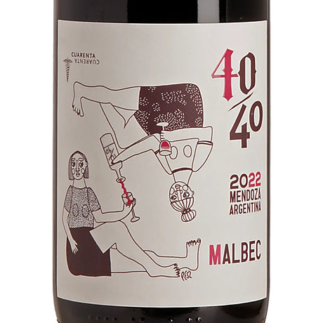 Vino 40/40 - Lucas Pfister Malbec Mendoza 2022 Label