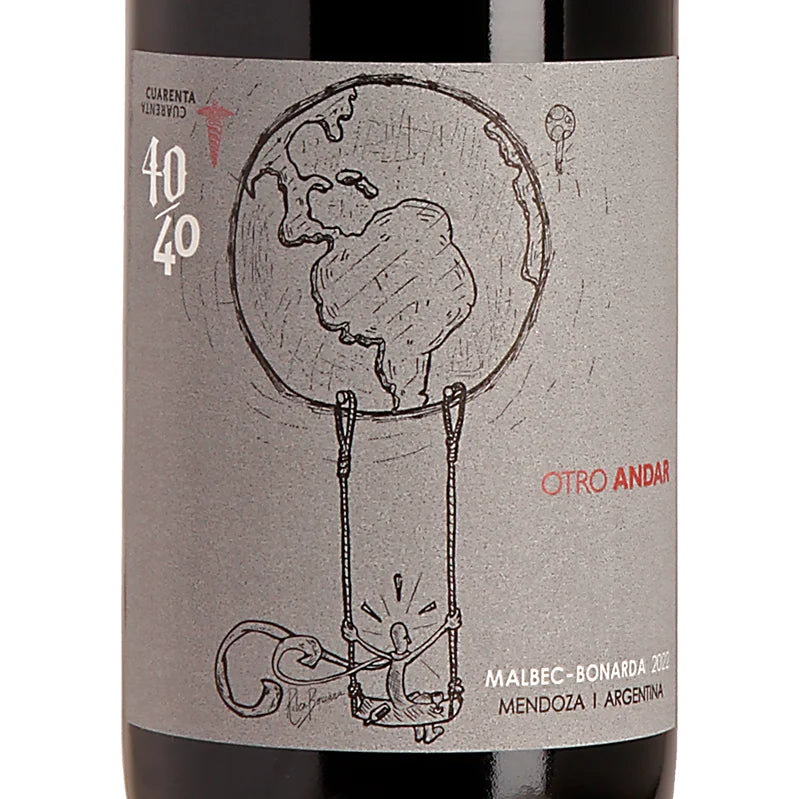 Vino 40/40 - Lucas Pfister Otro Andar Malbec-Bonarda Mendoza 2022 Label