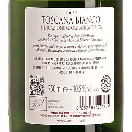 Ampeleia Bianco di Ampeleia Toscana Bianco IGT 2023 Back