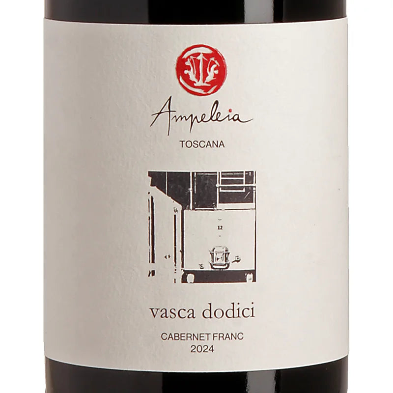 Ampeleia Vasca Dodici Cabernet Franc Toscana IGT 2024 Label