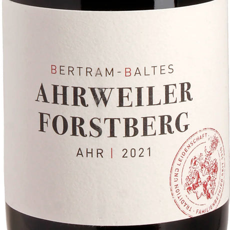 Bertram-Baltes AHRWEILER FORSTBERG Spätburgunder 2021 Label