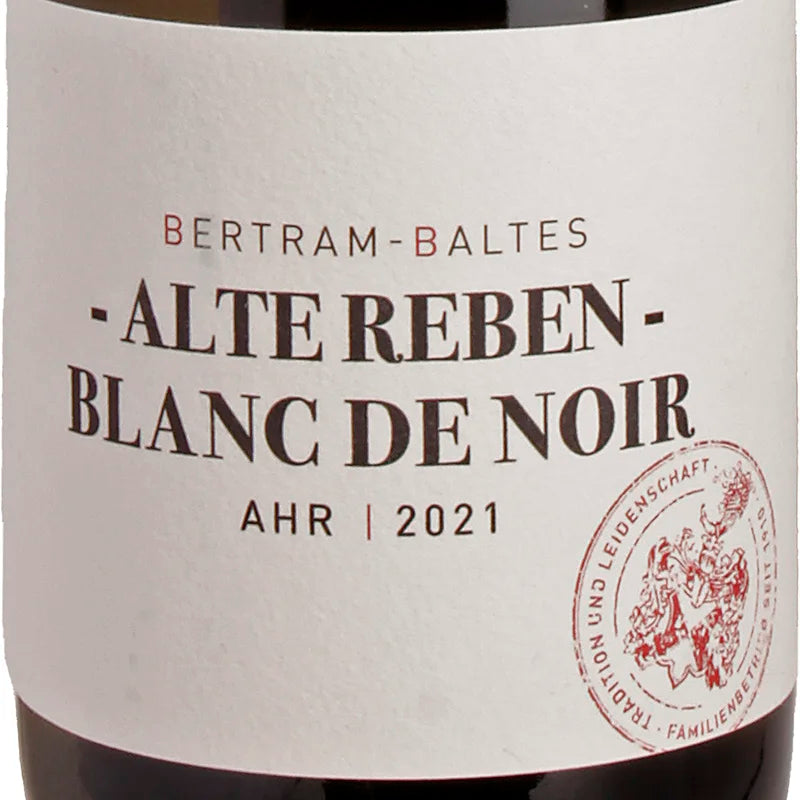 Bertram-Baltes Alte Reben Blanc de Noir 2021 Label
