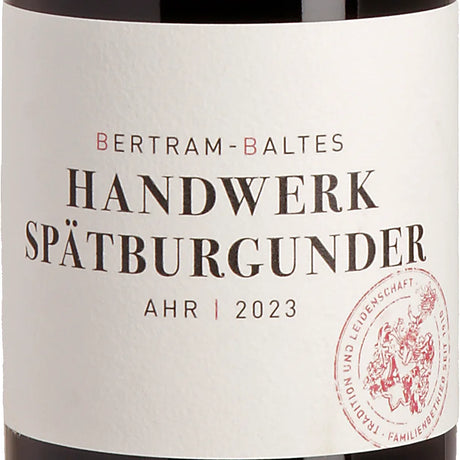 Bertram-Baltes Handwerk Spätburgunder 2023 Label