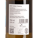 Bianka & Daniel Schmitt Freiheit Riesling 2024 Back