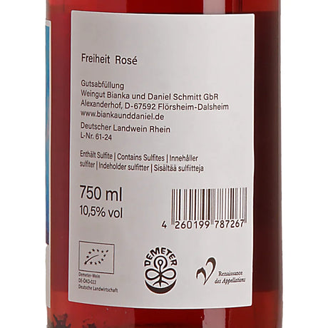 Bianka & Daniel Schmitt Freiheit Rosé L24 Back