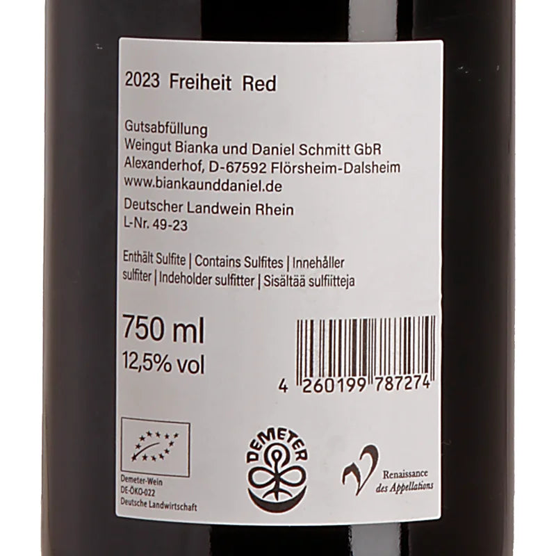 Bianka & Daniel Schmitt Freiheit Rot 2023 Back