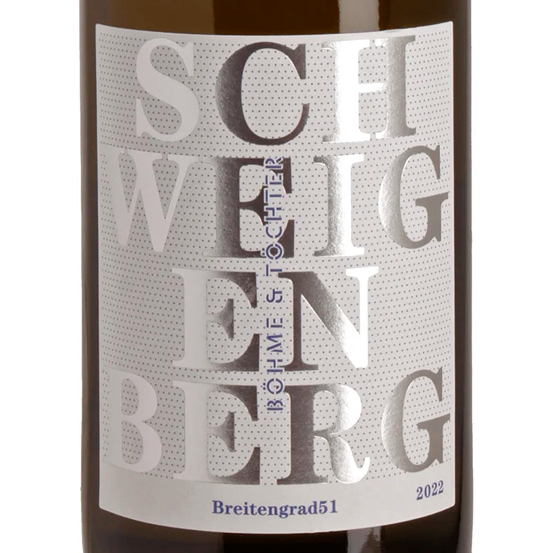 Böhme & Töchter FREYBURGER SCHWEIGENBERG Roter Traminer Breitengrad51 trocken 2022 Label