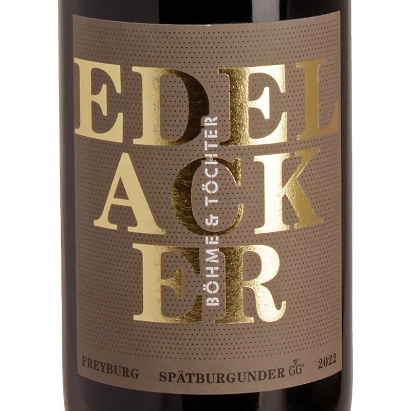 Böhme & Töchter FREYBURGER EDELACKER Spätburgunder VDP.GROSSES GEWÄCHS trocken 2022 Label
