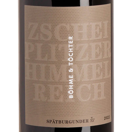 Böhme & Töchter ZSCHEIPLITZER HIMMELREICH Spätburgunder 1G VDP.ERSTE LAGE trocken 2022 Label