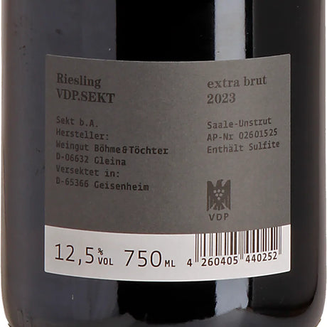 Böhme & Töchter Riesling VDP.SEKT Extra Brut 2023 Back