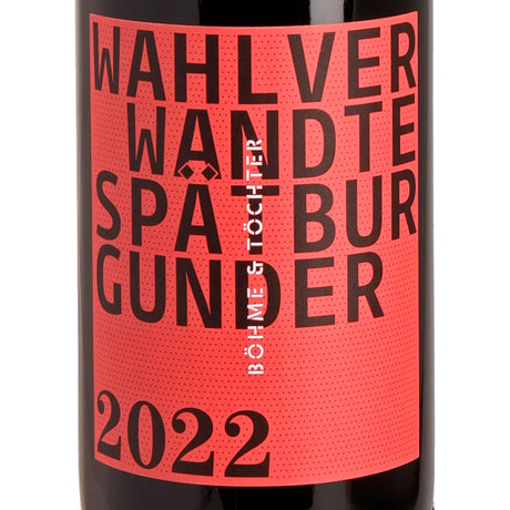 Böhme & Töchter Wahlverwandte Spätburgunder trocken 2022 Label
