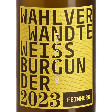 Böhme & Töchter Wahlverwandte Weißburgunder feinherb 2023Label