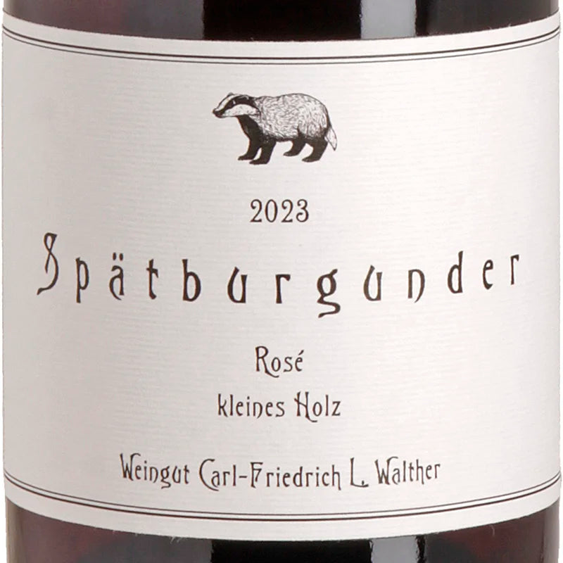 Carl-Friedrich L. Walther Spätburgunder Rosé kleines Holz trocken 2023 Label