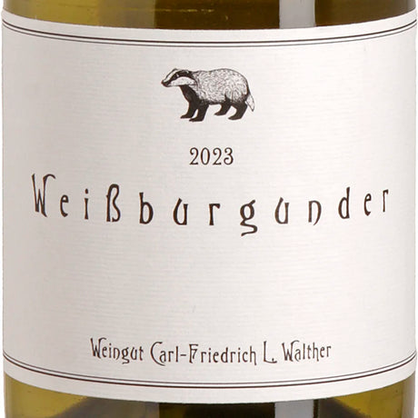 Carl-Friedrich L. Walther Weißburgunder trocken 2023 Label