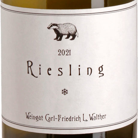 Carl-Friedrich L. Walther Riesling trocken 2021 Label