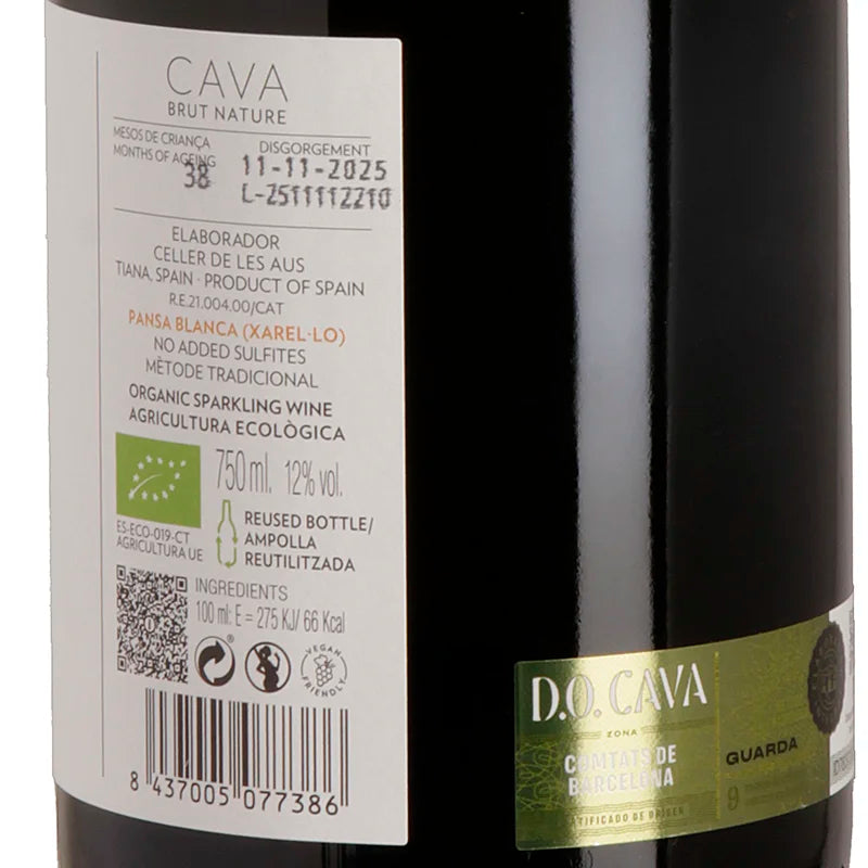 Alta Alella Bruant Brut Nature 2022 Rück