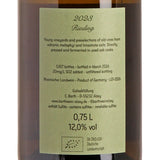 Christopher Barth Riesling 2023 Back