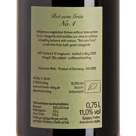 Christopher Barth Rot vom Grün No.4 Back
